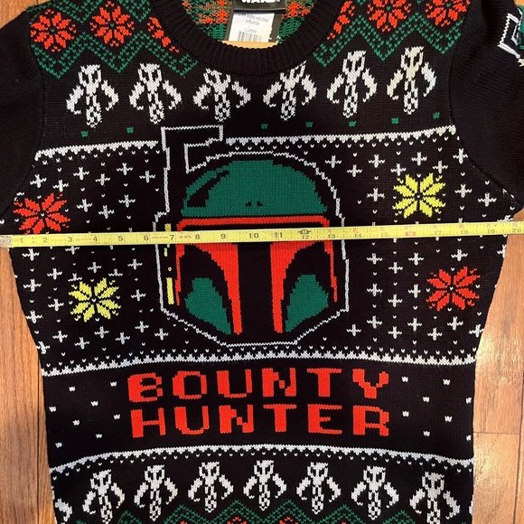 STAR WARS Disney Boba Fett Ugly Christmas Sweater Size Small - Picture 8 of 13